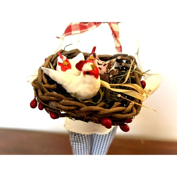 Byers Choice Caroler Three 3 French Hens 12 Days Of Christmas 13” Signed w/Box - Picture 6 of 15